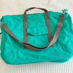 Target limited edition green canvas duffel